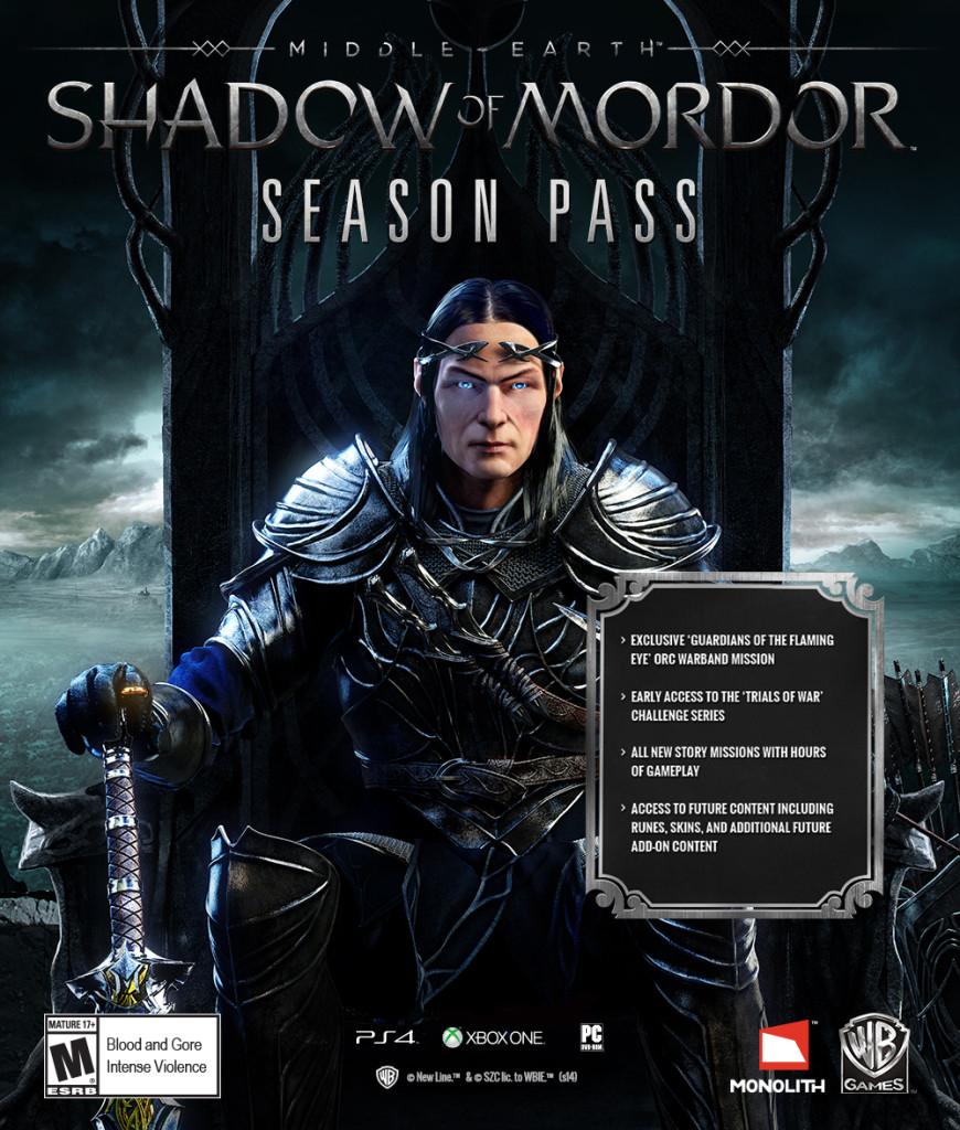 middle earth shadow of mordor season pass middle earth shadow of mordor season pass