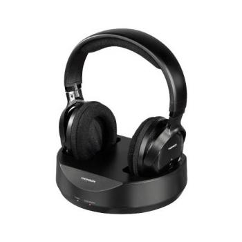 Bezdrátová rádiová sluchátka THOMSON WHP3001 černé (black)