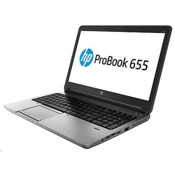 HP ProBook 655 A4-5150M 15.6 HD CAM, 4GB, 500GB 7.2, DVDRW, a/b/g/n, BT, FpR, LL Bat, Win8.1Pro DWN