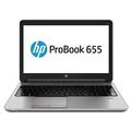 HP ProBook 655 A4-5150M 15.6 HD CAM, 4GB, 500GB 7.2, DVDRW, a/b/g/n, BT, FpR, LL Bat, Win8.1Pro DWN