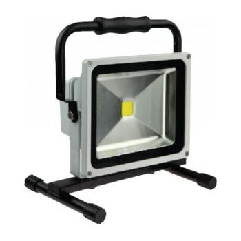 LED reflektor 20W šedý+stojan,  1xCOB LED    WM-20W-B(WM46)