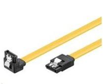 Obrázek k produktu: PREMIUMCORD  SATA 3.0 kabel 50cm lomený 90°, kovové západky