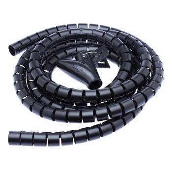  CONNECT IT  trubice pro vedení kabelů WINDER, černý (black)