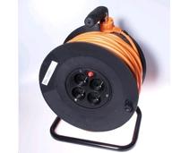 Obrázek k produktu: PREMIUMCORD   Prodlužovací přívod 230V,  buben, 4 zásuvky