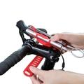 Držák telefonu a powerbanky na kolo na představec BONE Bike Tie Pro - Pack, červená (red)