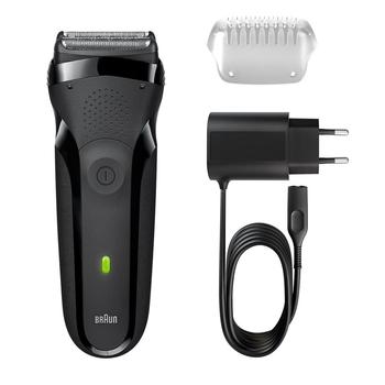 Holící strojek BRAUN Series 3 300s, černý (black)