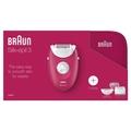 Epilátor BRAUN Silk epil 3 - 415 GS, růžová (pink)