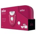 Epilátor BRAUN Silk epil 3 - 415 GS, růžová (pink)