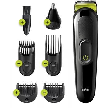 Zastřihávač vlasů BRAUN MGK 3221, černá/zelená (black/green)