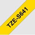 TZ páska BROTHER TZE-S641, žlutá-černá