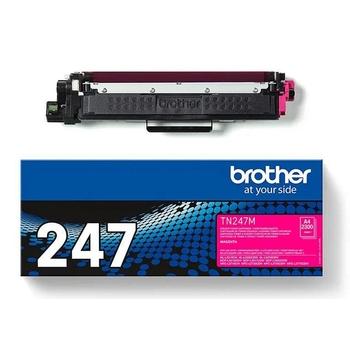 Toner BROTHER TN-247M, purpurová (magenta), 2.300 stran