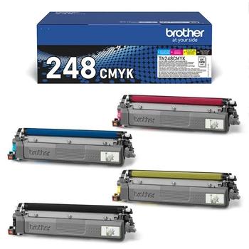 Sada originálních tonerů BROTHER TN-248VAL CMYK, 4x 1.000 stran