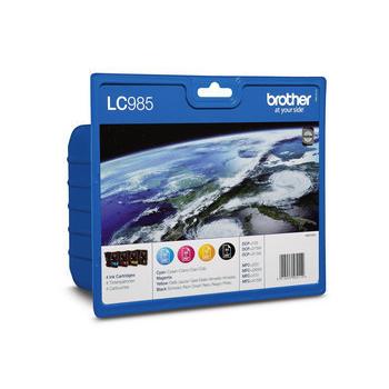 Inkoustová náplň BROTHER  LC-985 CMYK, CMYK