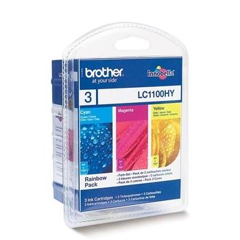 Inkoustová náplň BROTHER LC-1100HY Rainbow Pack CMY