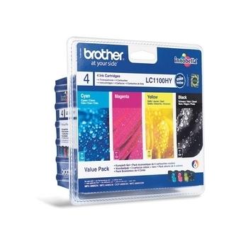 Inkoustová náplň BROTHER LC-1100HY Value Pack CMYK