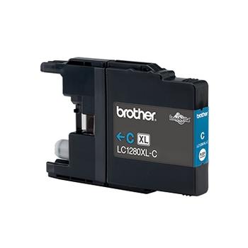 Inkoustová náplň BROTHER  LC-1280XLC, azurová (cyan)