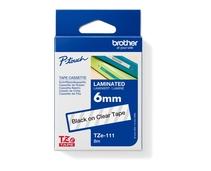 Obrázek k produktu: BROTHER TZE-111, průsvitná-černá