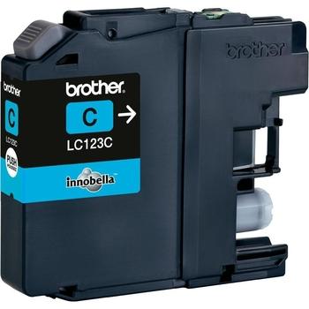 Inkoustová náplň BROTHER LC123C azurový (cyan)