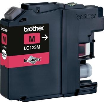 Originální inkoustová náplň BROTHER LC-123M, purpurový (magenta), 600 stran