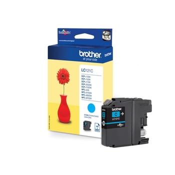 Inkoustová náplň BROTHER LC-121C azurový (cyan)