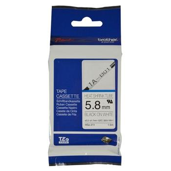 Smršťovací bužírka BROTHER  HSE211, bílá-černá