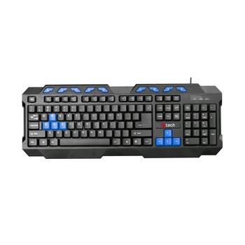 C-TECH GMK-102-B, USB, černo-modrá, multimed