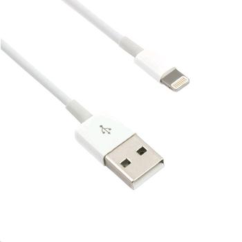 Nabíjecí a synchronizační kabel C-TECH Lightning kabel 1m USB 2.0, bílý (white)