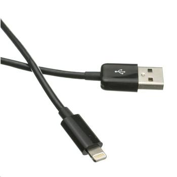 Nabíjecí a synchronizační kabel C-TECH Lightning kabel 1m USB 2.0, černý (black)