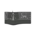 Klávesnice C-TECH KB-113E USB, ERGO,  černá, CZ/SK