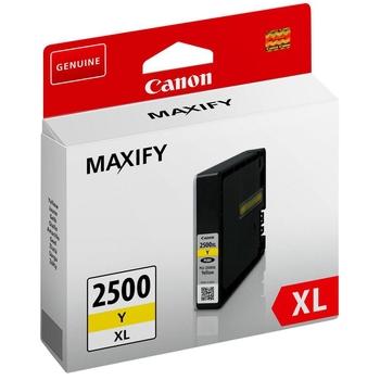 Inkoustová náplň CANON  PGI-2500XL Y, žlutá (yellow), 19,3 ml