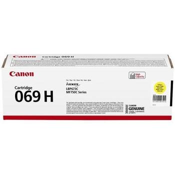 Originální toner CANON Cartridge 069 H Y, žlutá (yellow), 5.500 stran