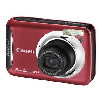 Digitální fotoaparát CANON PowerShot A495, červený (red)