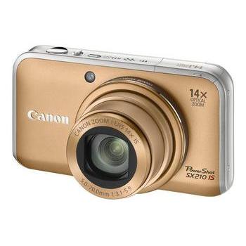 Digitální fotoaparát CANON PowerShot SX210, zlatý (gold)