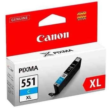Inkoustová náplň CANON  CLI-551C XL, azurová (cyan), 11 ml