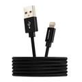 CANYON nabíjecí kabel Lightning MFI-3. opletený, Apple certifikát, délka 1m, černá