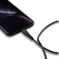 CANYON nabíjecí kabel Lightning MFI-4, Power delivery 18W, Apple certifikát, délka 1.2m, černá