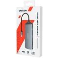 CANYON replikátor portů DS-15 8v1, 1xUSB-C PD 100W, 1xHDMI (4K), VGA, 2xUSB-A 3.0, 1xUSB-A 2.0 RJ45 