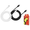 CANYON kabel UC-12, USB-C – USB-C (100W, 20V/5A) 2m, bílá