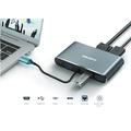 CANYON replikátor portů DS-14 8v1, 1xUSB-C PD 100W, 1xHDMI (4K), VGA, 3xUSB-A 3.0, RJ45 Gb, 3.5mm ja