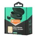 CANYON TWS-2 Bluetooth sportovní sluchátka s mikrofonem, BT V5, nabíjecí pouzdro 800mAh, černá