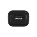 CANYON TWS-3 Bluetooth sportovní sluchátka s mikrofonem, BT V5, nabíjecí pouzdro 300mAh, cerná