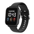 CANYON smart hodinky SALT SW-78 BLACK, 1,4" IPS displej, multi-sport, 512MB music player, IP68, Andr