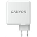 CANYON síťová rychlonabíječka H-100 (100W), vstup 100-240V, výstup USB-C1/C2 5-20V, USB-A 1/A2 4.5-2