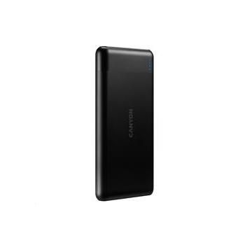 CANYON powerbanka PB-107B PD/QC3.0,10000mAh Li-pol, Input 5/9/12V (MicroUSB/USB-C),Output 5/9/12V (U
