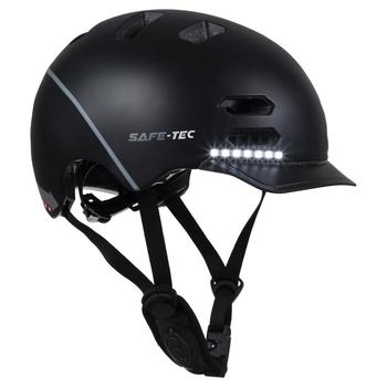 SAFE-TEC Chytrá Bluetooth helma/ SK8 Black S