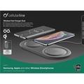 Bezdrátová nabíječka CellularLine Fast Charger Dual, 2x 10W - černá
