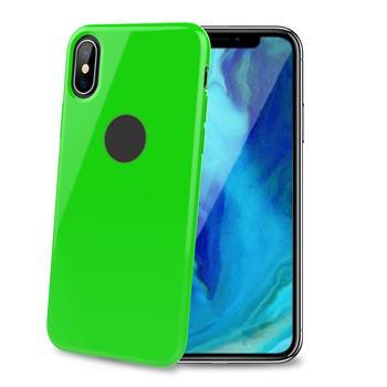 Silikonové pouzdro CELLY Gelskin pro iPhone XS Max, limetkové