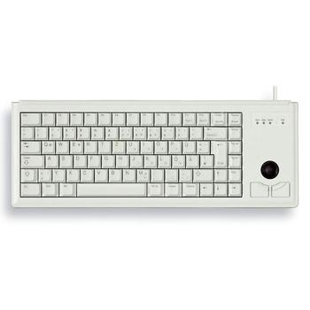 Klávesnice, s trackballem CHERRY G84-4400, bílá (white)