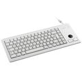 CHERRY klávesnice G84-4400 s trackballem/ drátová/ USB/ ultralehká a malá/ bílá EU layout