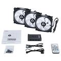 CHIEFTEC sada ventilátorů Tornado / 3x 120mm fan / RGB LED / RGB ovladač / Dálkové ovládání / ultrat
